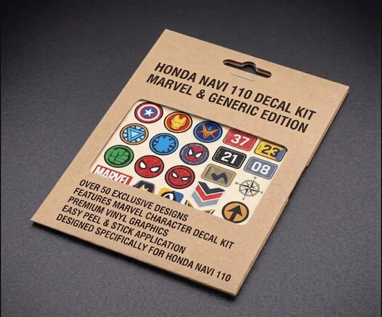 HONDA - STICKER MARVEL Y GENERICOS - NAVI 110