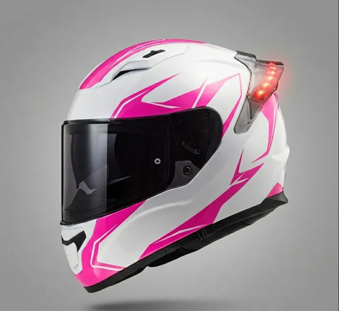 LS2 - CASCO  LED SPOILER  - ONE WHITE PNK L